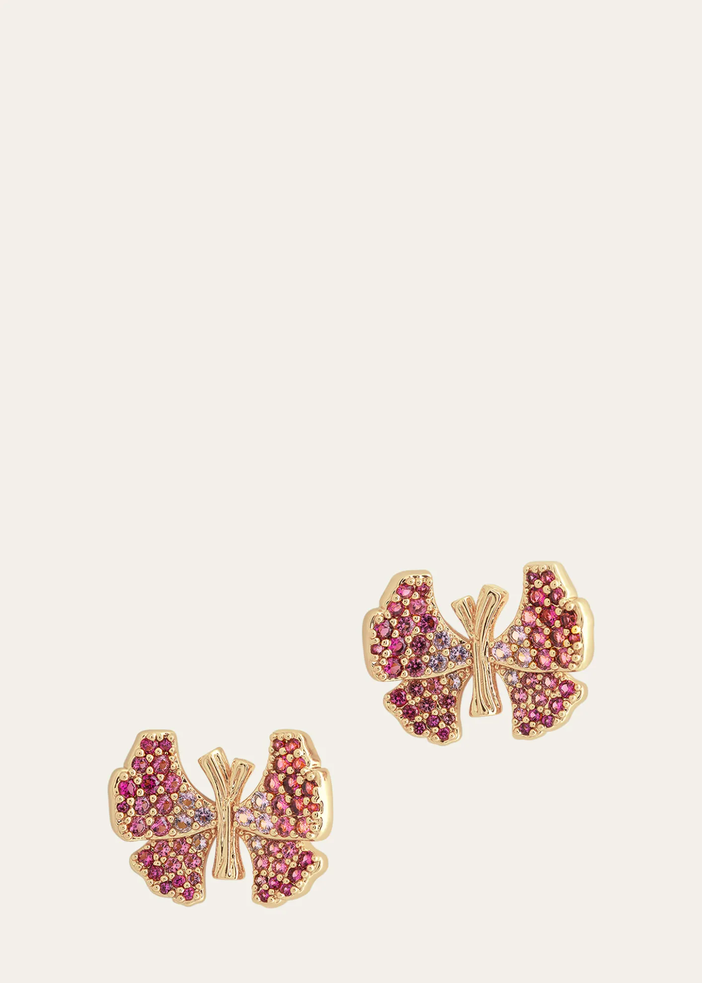 Anabel Aram JewelryButterfly Pave Stud Earrings