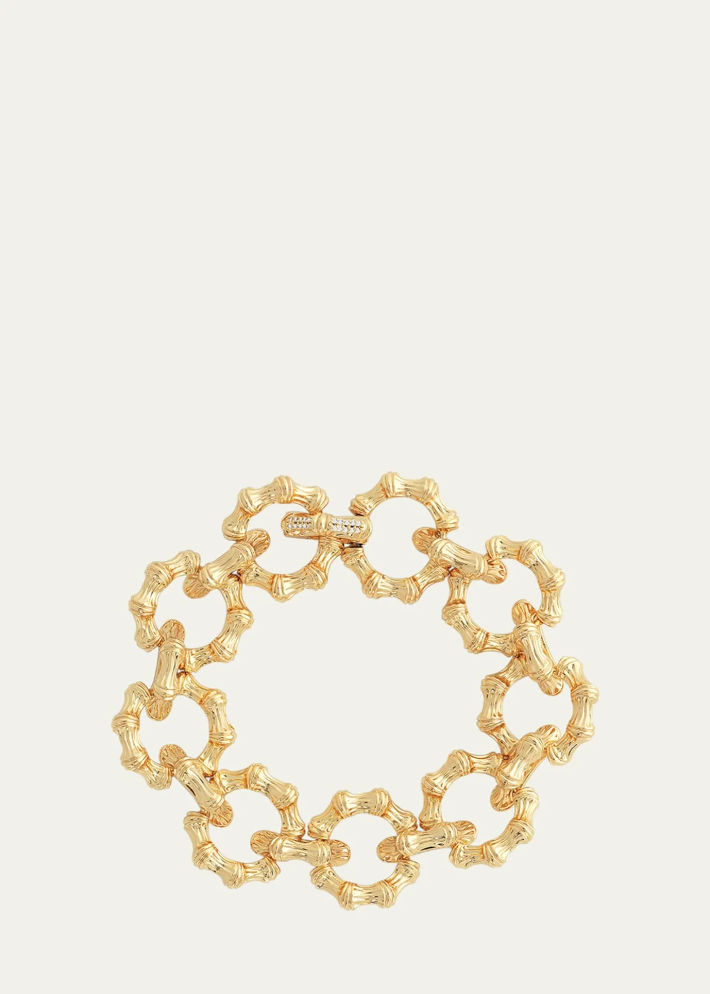 Anabel Aram JewelryCubic Zirconia Bamboo Chain Bracelet
