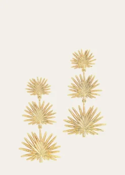 Anabel Aram JewelryCubic Zirconia Palm Leaves Earrings
