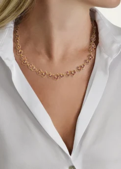 Anabel Aram JewelryCubic Zirconia Orchid Necklace