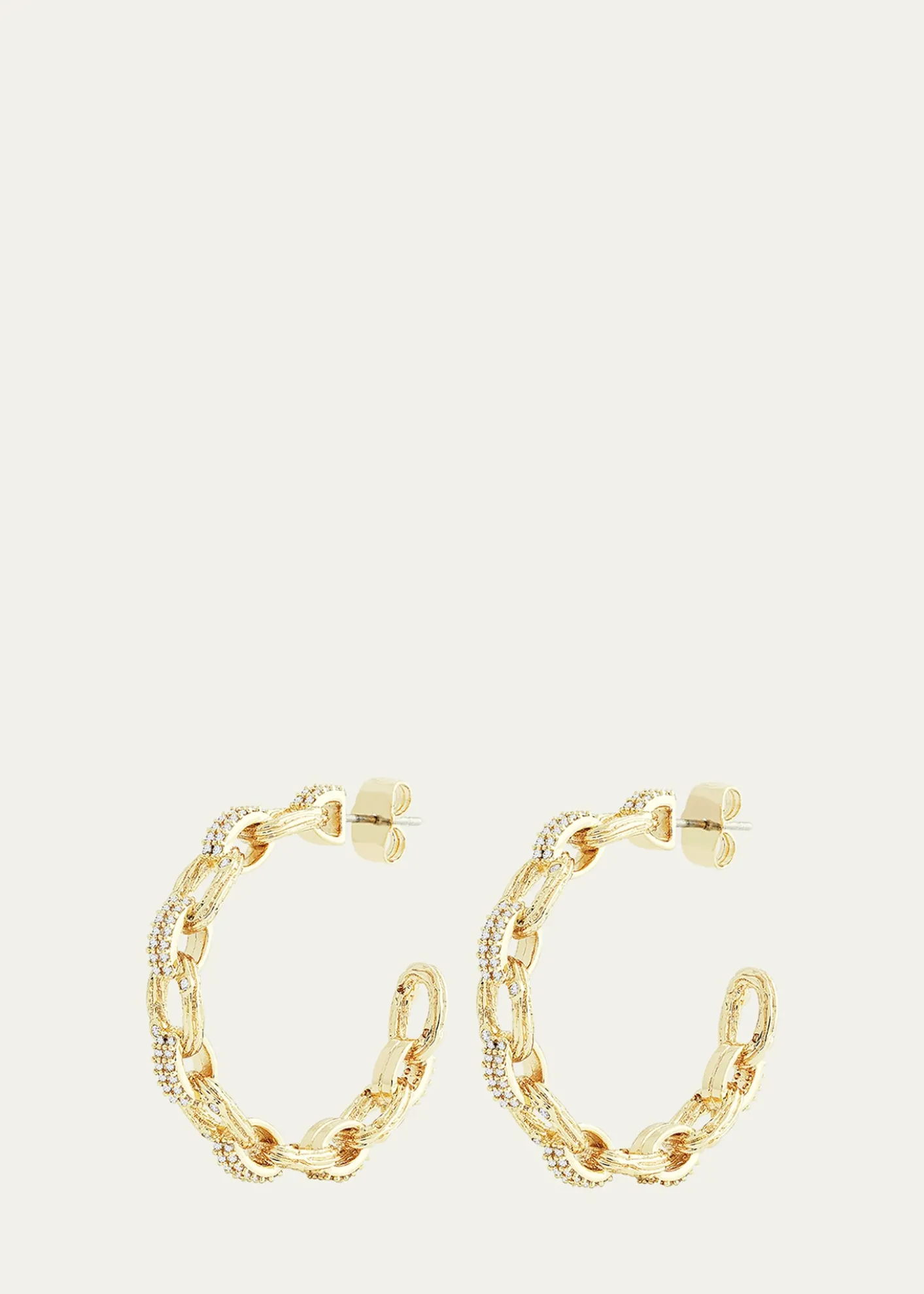 Anabel Aram JewelryEnchanted Forest Chain Hoop Earrings