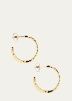Anabel Aram JewelryEnchanted Forest Bark Hoop Earrings