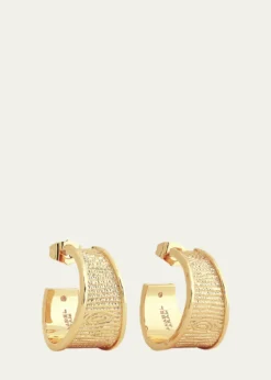 Anabel Aram JewelryEnchanted Forest Bark Hoop Earrings