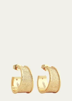 Anabel Aram JewelryEnchanted Forest Bark Hoop Earrings