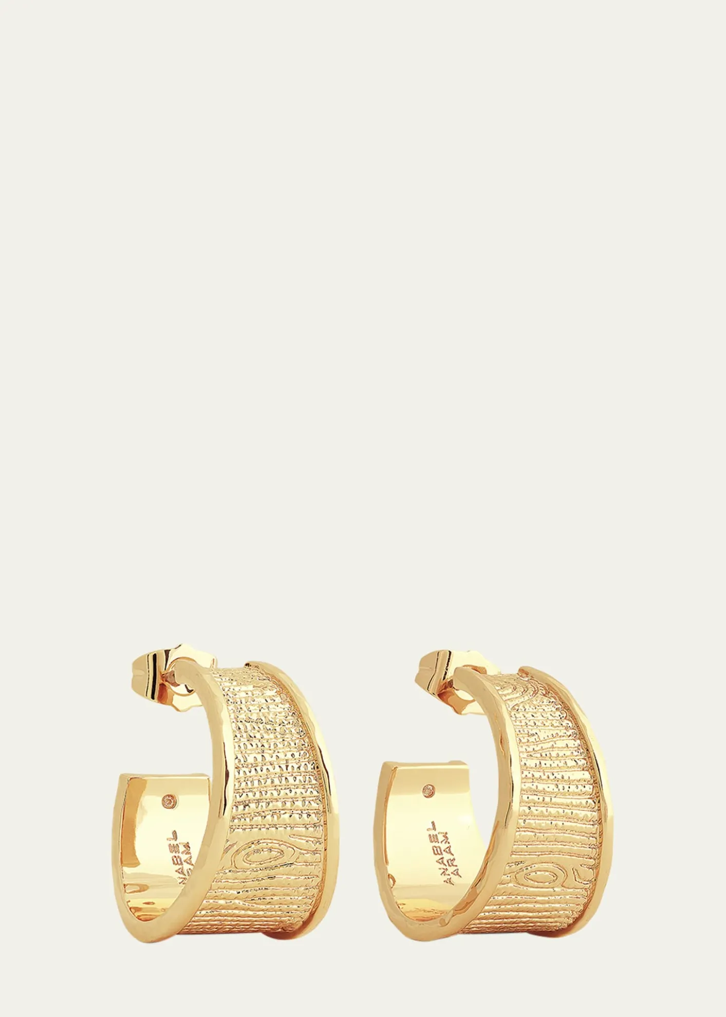 Anabel Aram JewelryEnchanted Forest Bark Hoop Earrings