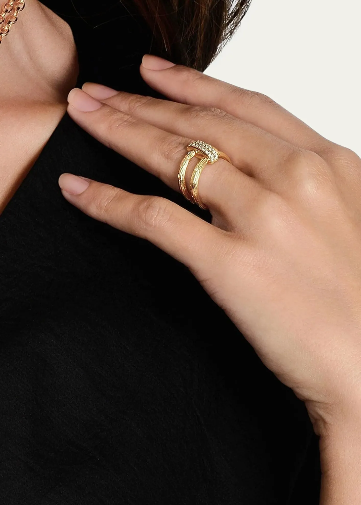 Anabel Aram JewelryEnchanted Forest Chain Double Ring