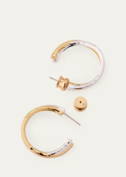 Anabel Aram JewelryFarrier Mixed Metal Hoop Earrings