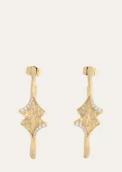 Anabel Aram JewelryGinkgo Hoop Earrings