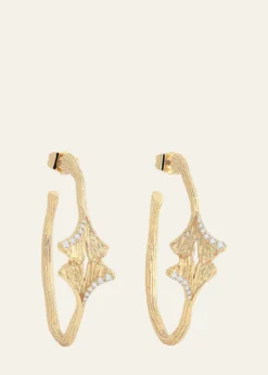 Anabel Aram JewelryGinkgo Hoop Earrings