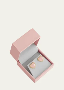 Anabel Aram JewelryHeart Stone Stud Earrings