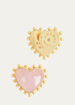 Anabel Aram JewelryHeart Stone Stud Earrings