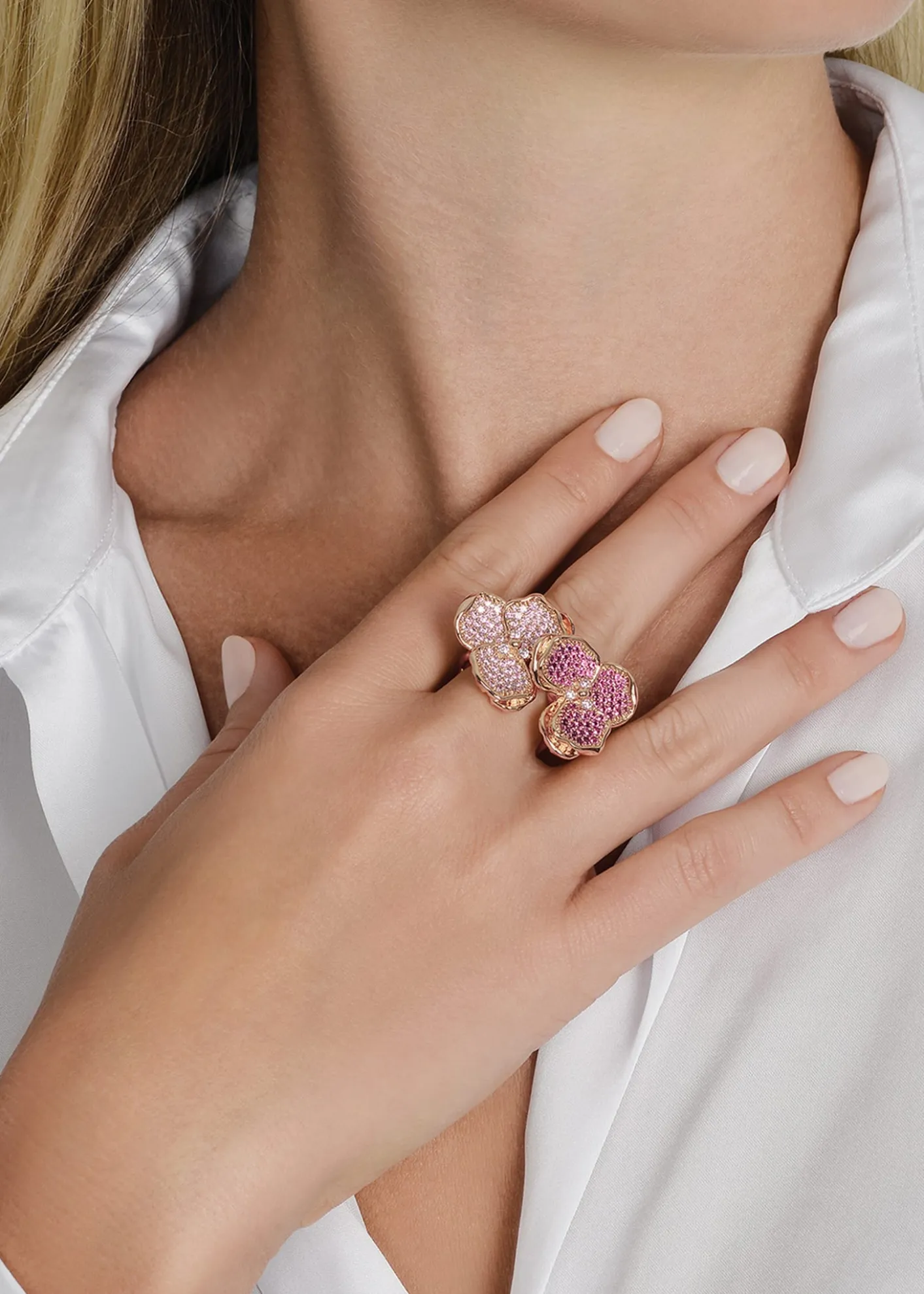 Anabel Aram JewelryOrchid Double Pave Ring