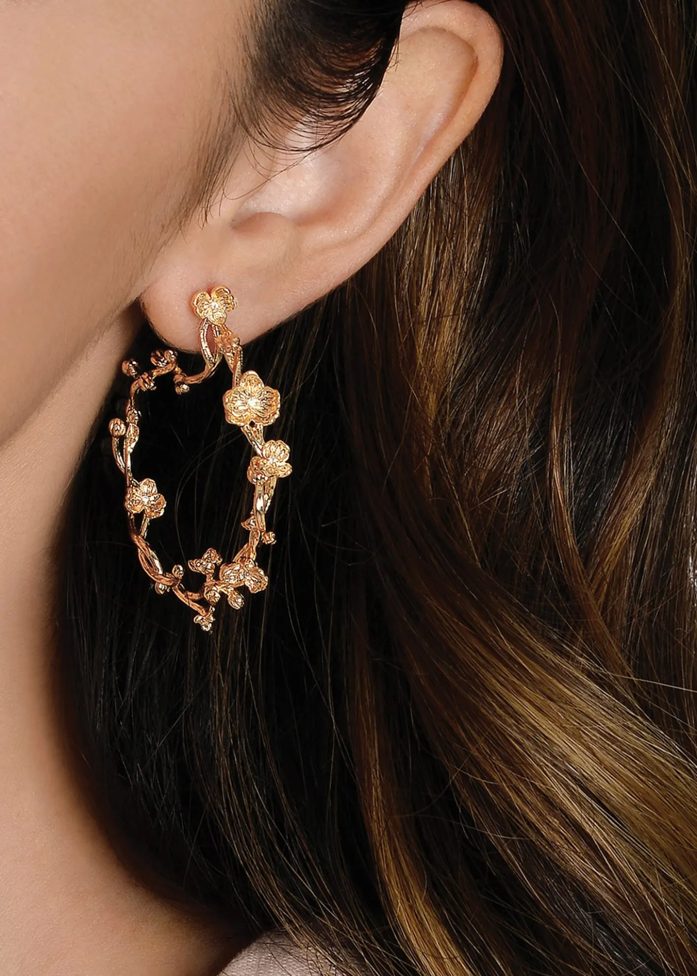 Anabel Aram JewelryOrchid Hoop Earrings