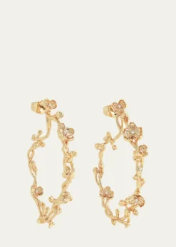 Anabel Aram JewelryOrchid Hoop Earrings