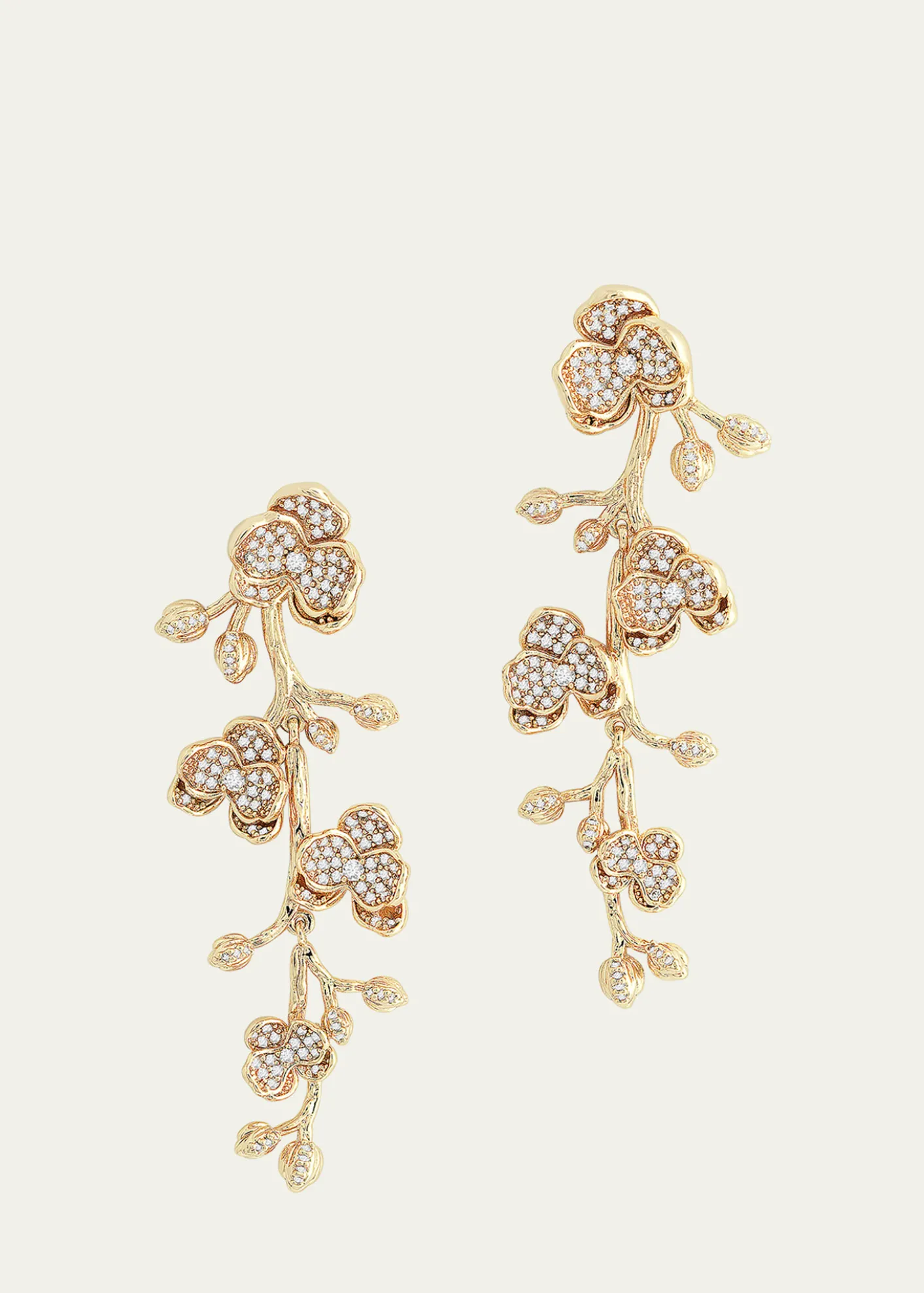 Anabel Aram JewelryOrchid Pave Dangle Earrings