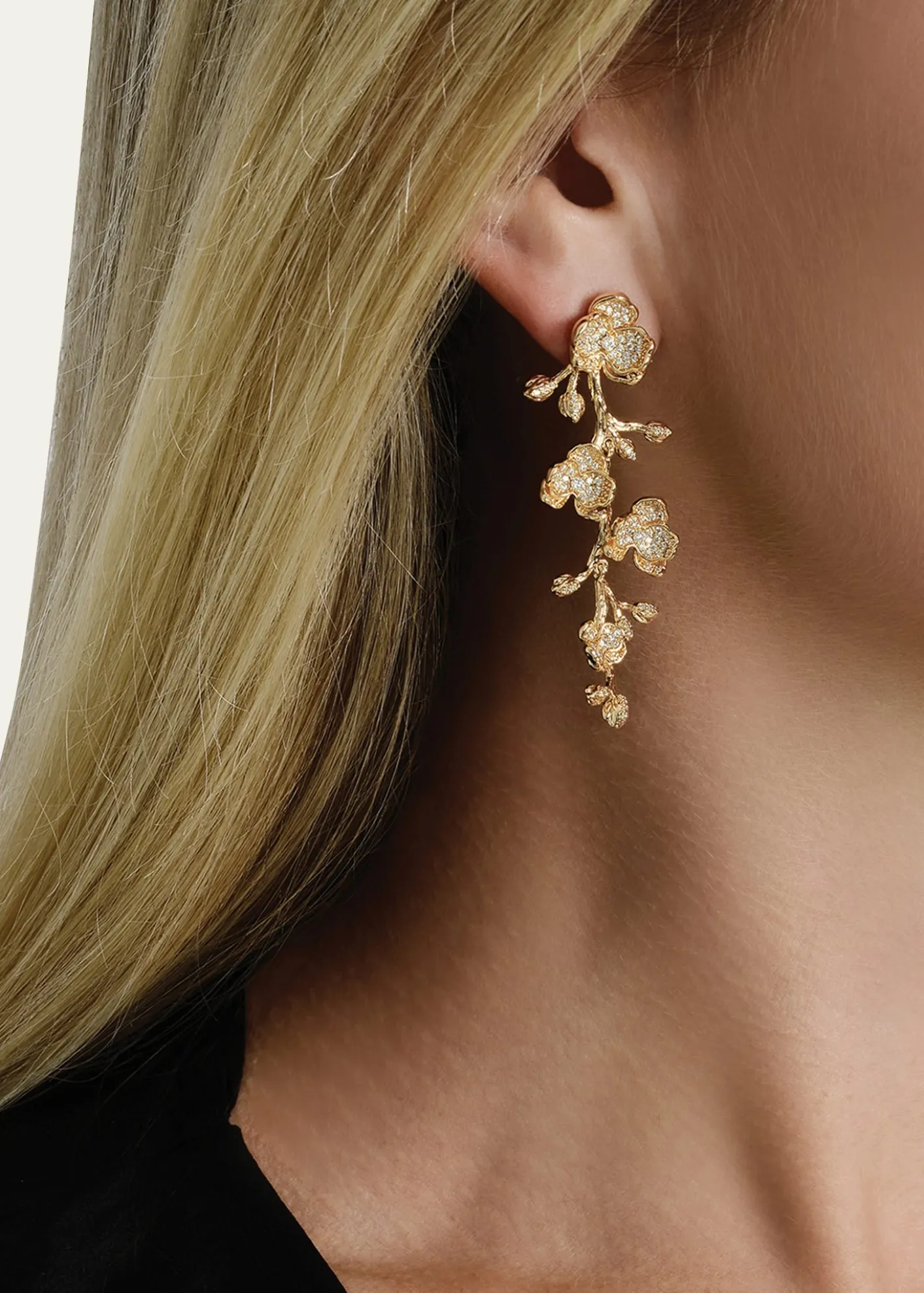Anabel Aram JewelryOrchid Pave Dangle Earrings
