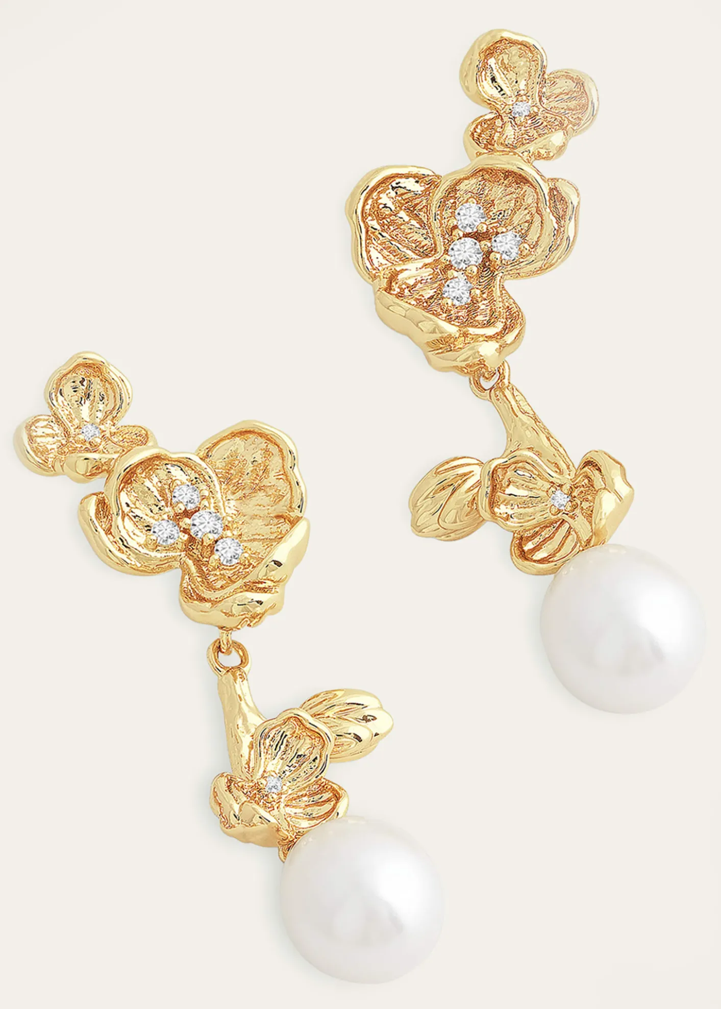 Anabel Aram JewelryOrchid Pearl Drop Earrings
