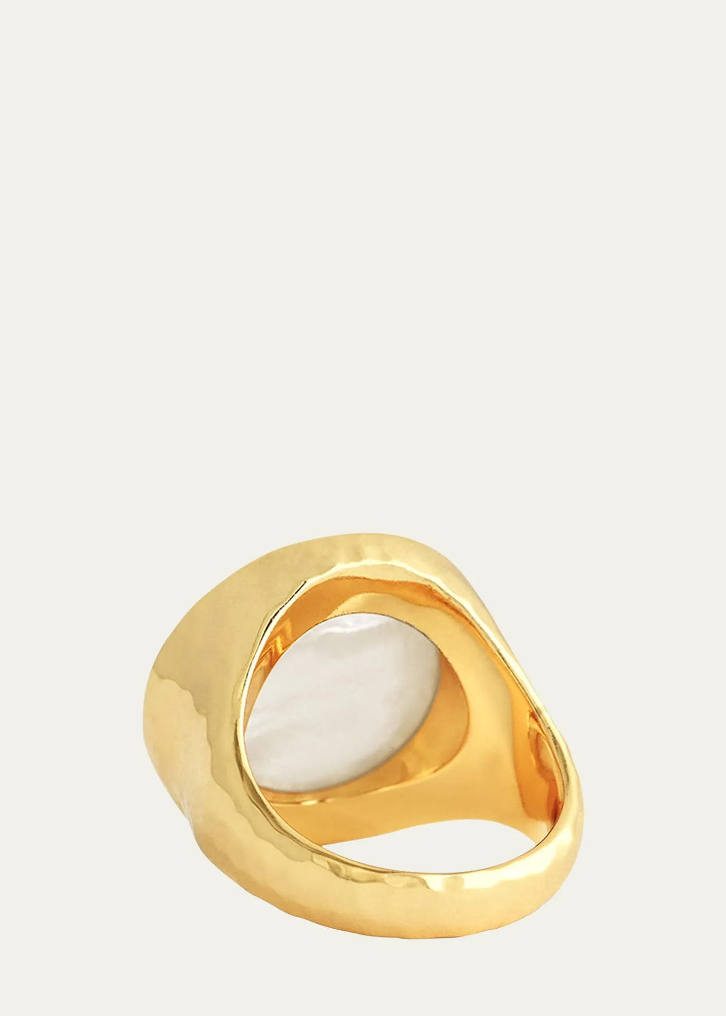 Anabel Aram JewelryPegasus Mother-of-Pearl Coin Signet Ring
