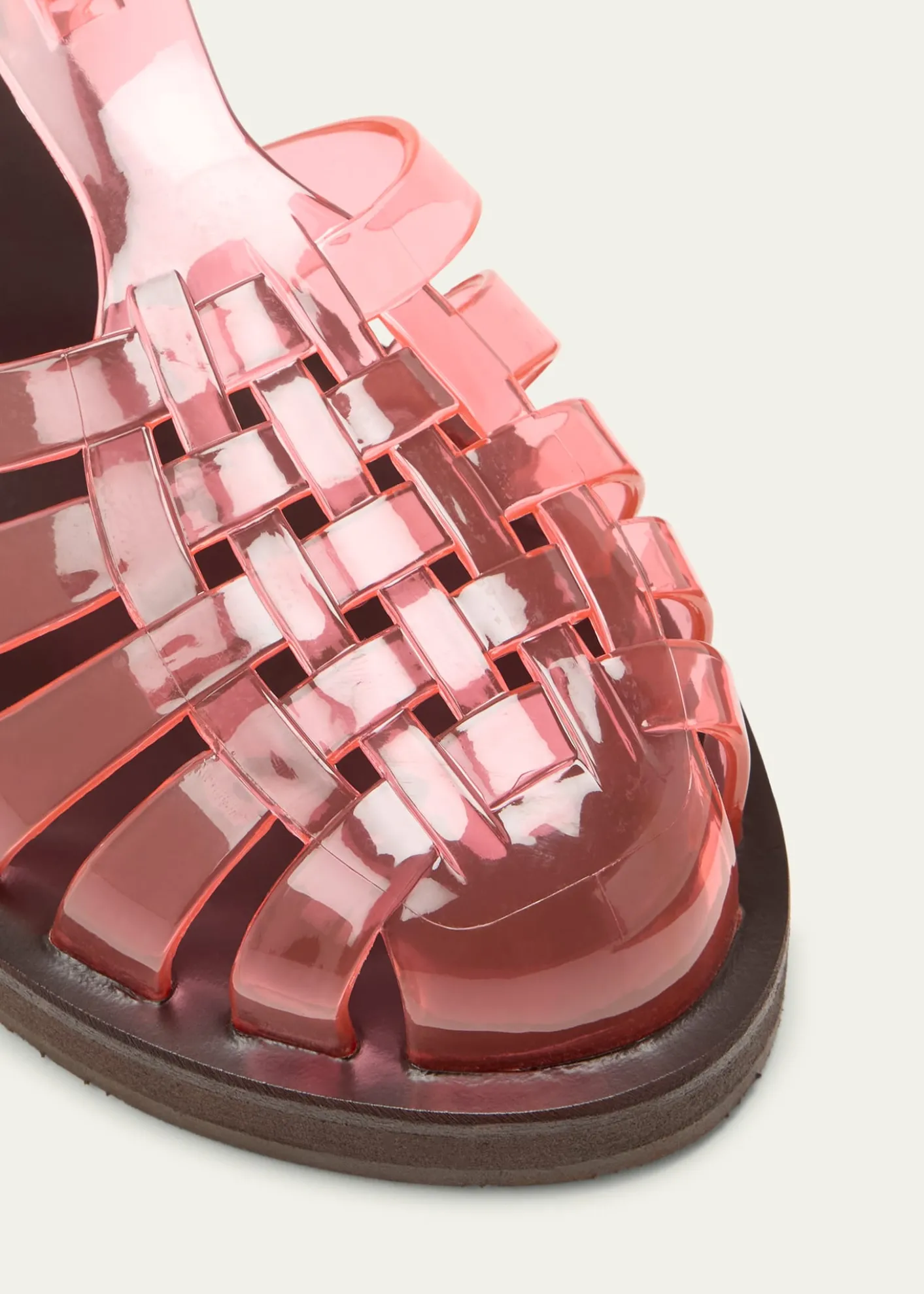 Ancient Greek SandalsHomeria Transparent Jelly Fisherman Sandals
