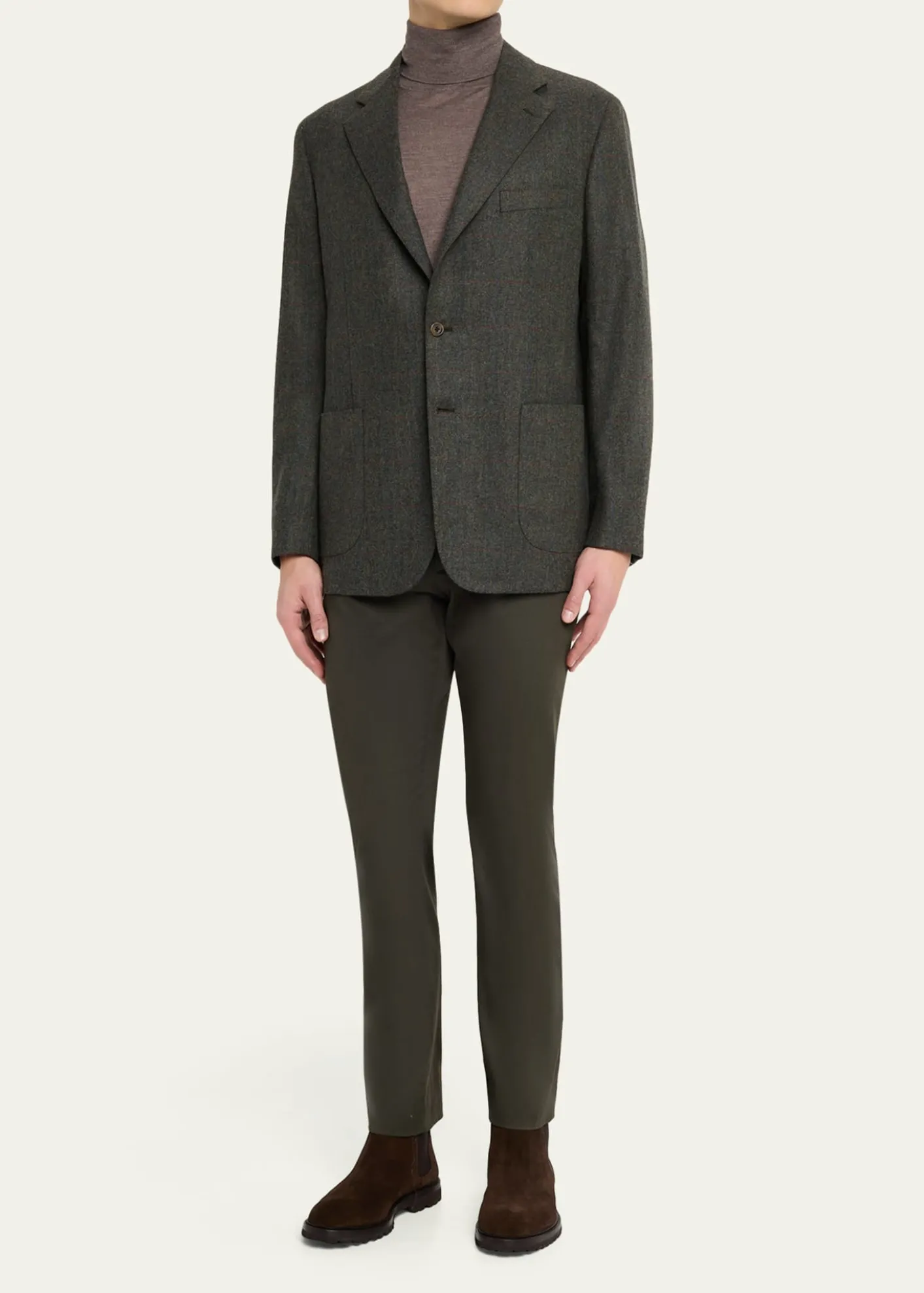 Anderson & SheppardMen's Single-Breasted Wool Cashmere Sport Coat