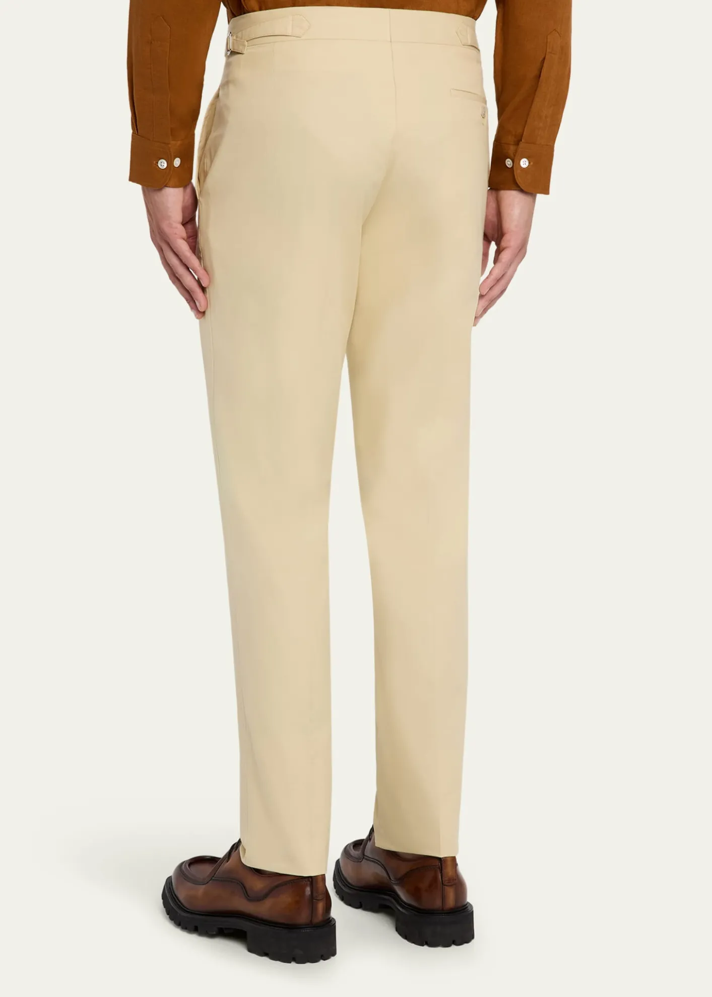 Anderson & SheppardMen's Style One Flat-Front Trousers