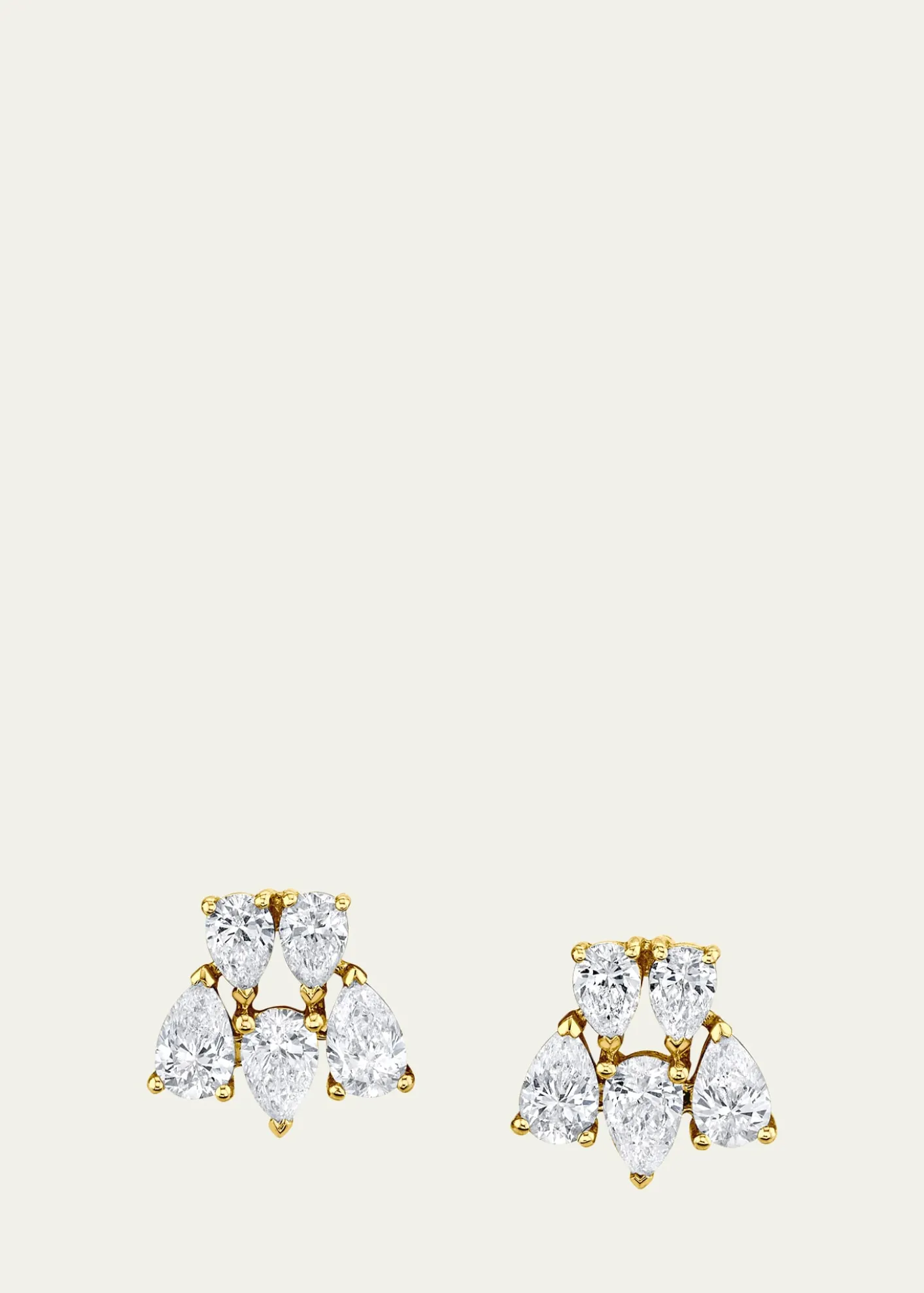 Anita Ko18K Yellow Gold Clara Diamond Earrings