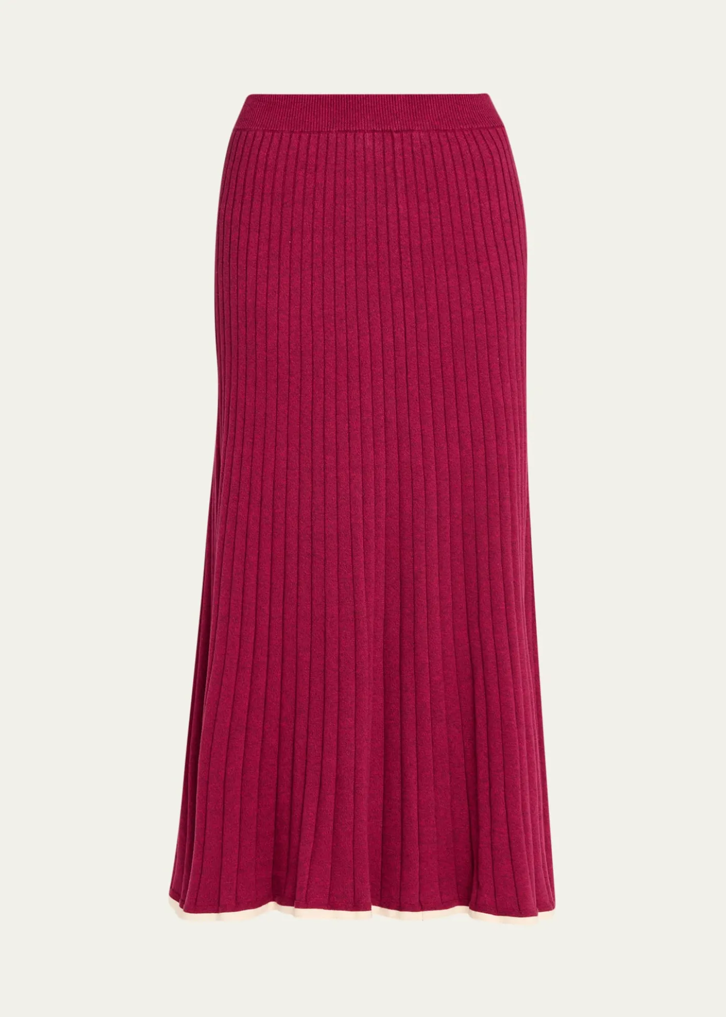 Anna QuanFelicia Rib-Knit Midi Skirt