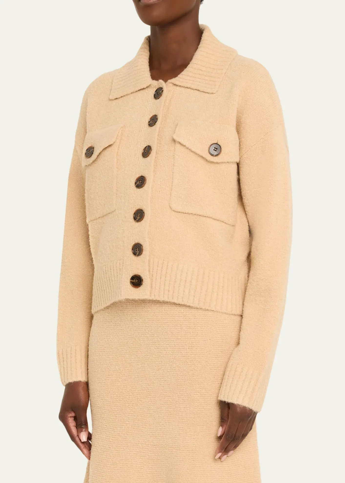Anna QuanReagan Bouclé Knit Jacket