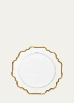 Anna WeatherleyAntiqued White Dessert Plate
