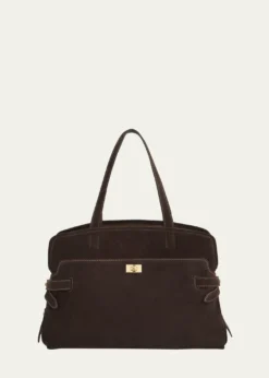 Anya HindmarchWilson Zip Suede Top-Handle Bag