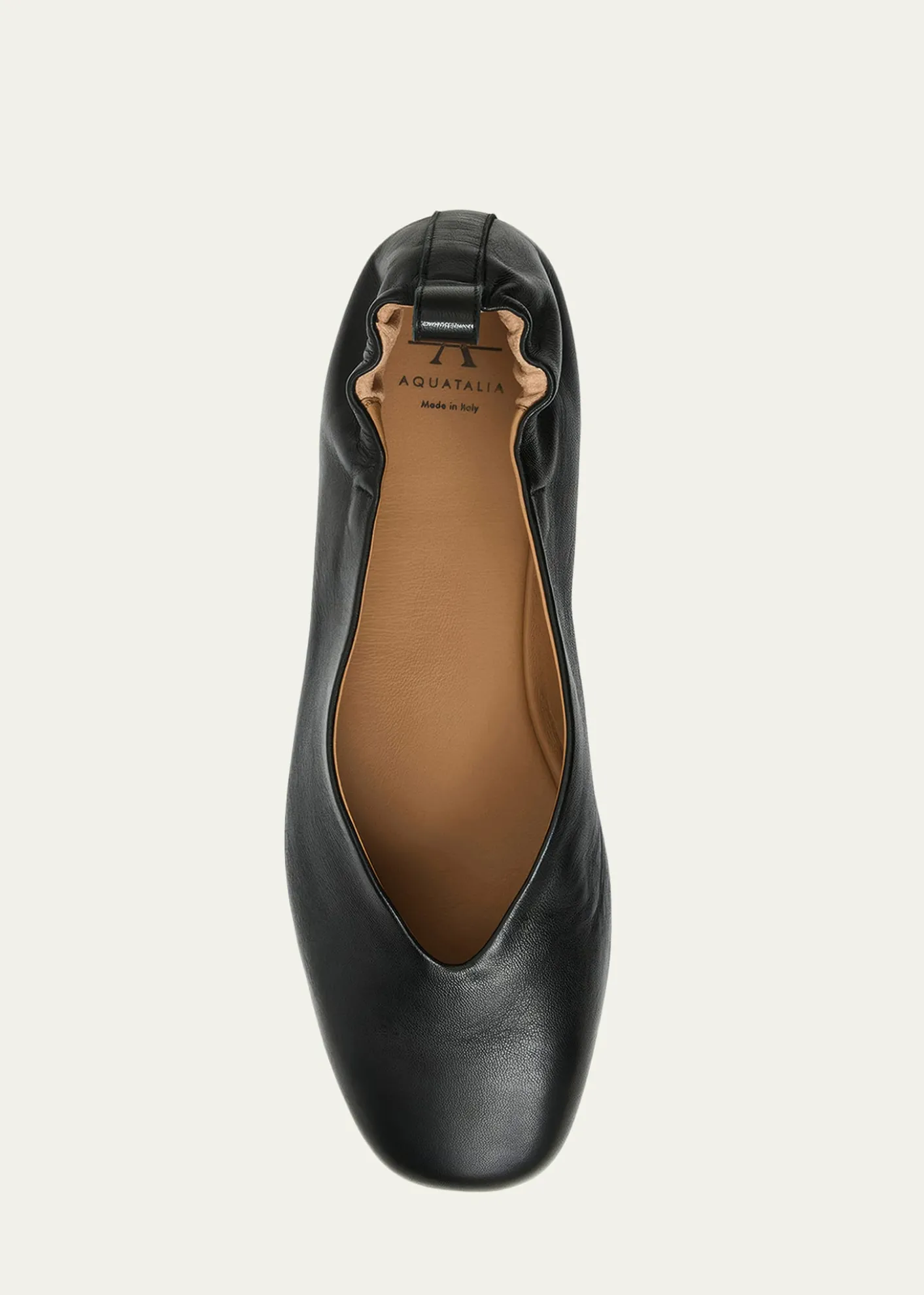 AquataliaClio Leather Ballerina Flats