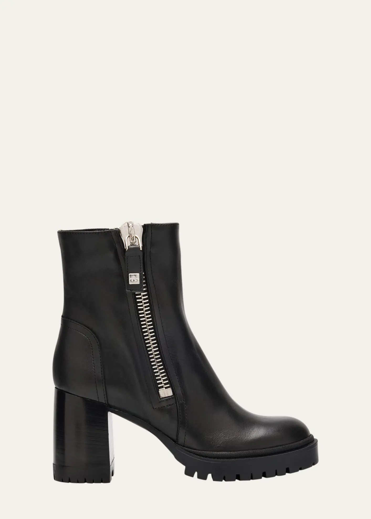 AquataliaEmma Water-Resistant Leather Ankle Boots