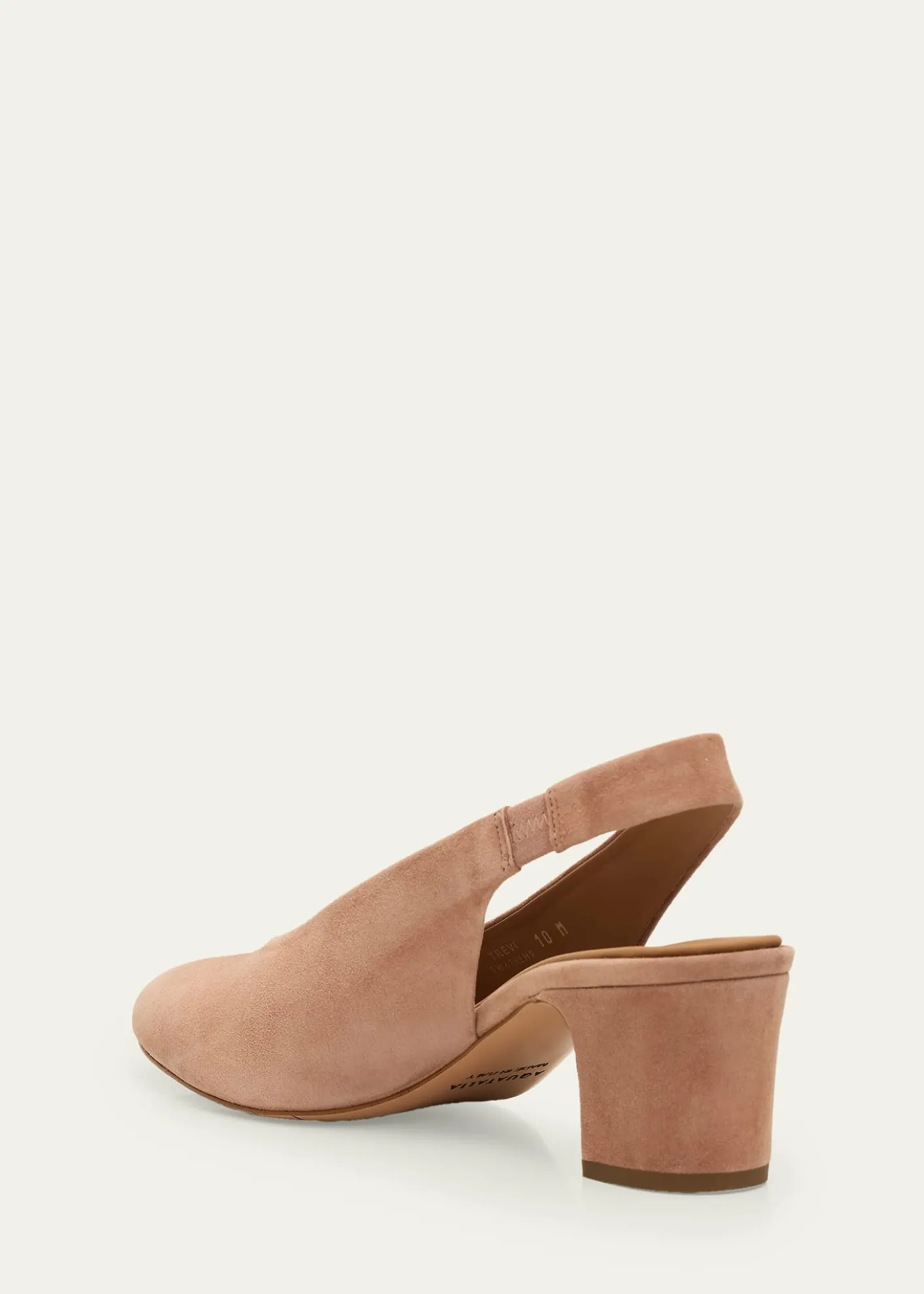 Aquatalia50mm Trevi Suede Slingback Pumps