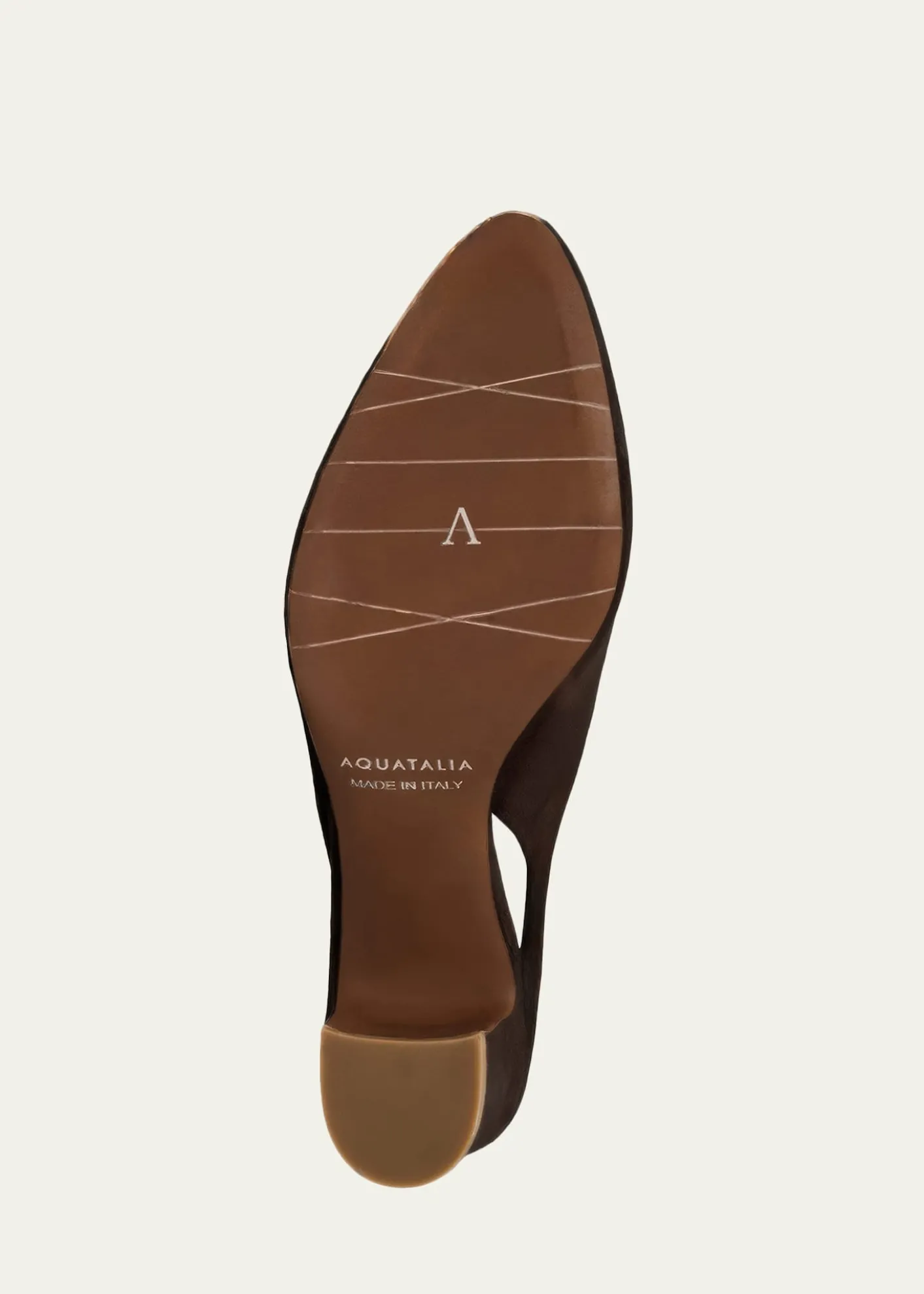 Aquatalia50mm Trevi Suede Slingback Pumps