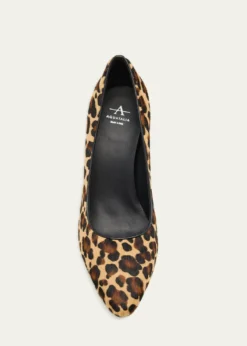 AquataliaPeony 75mm Leopard-Print Calfhair Pumps