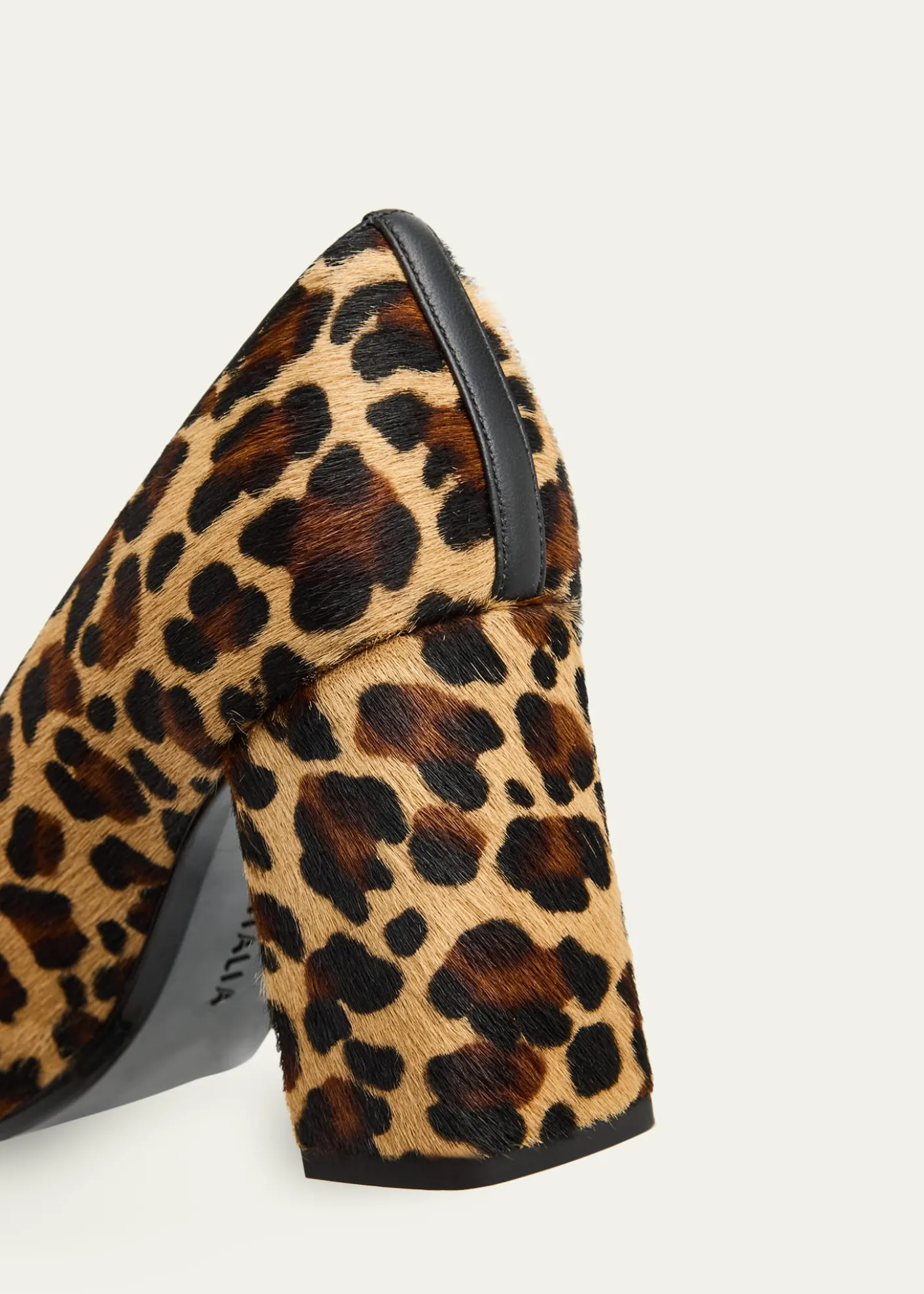 AquataliaPeony 75mm Leopard-Print Calfhair Pumps