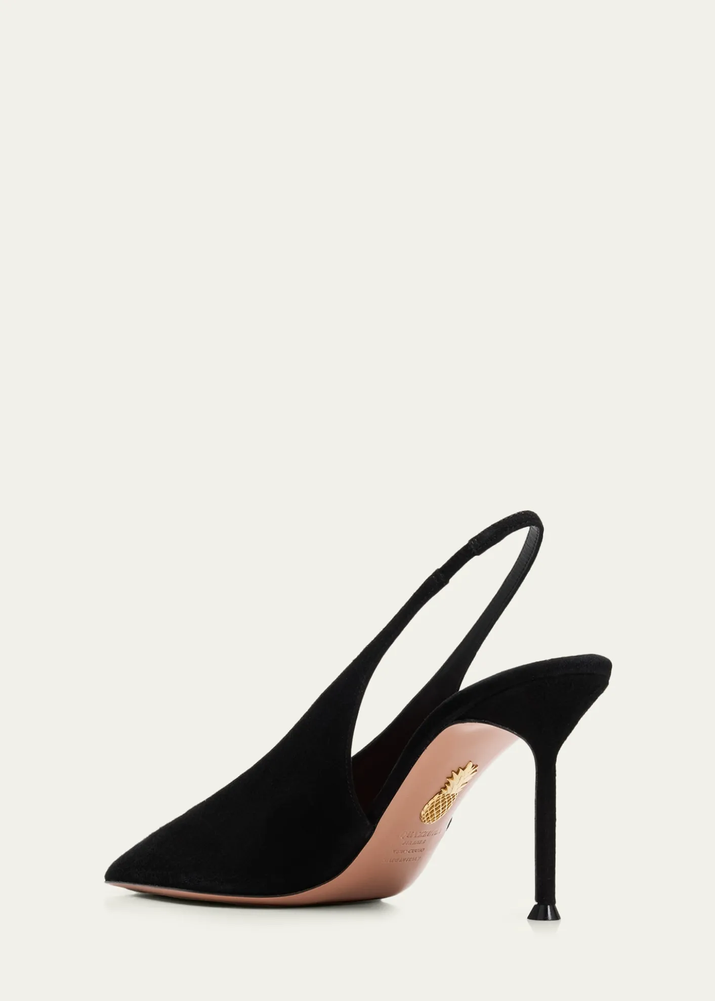 Aquazzura85mm Voltaire Suede Slingback Pumps