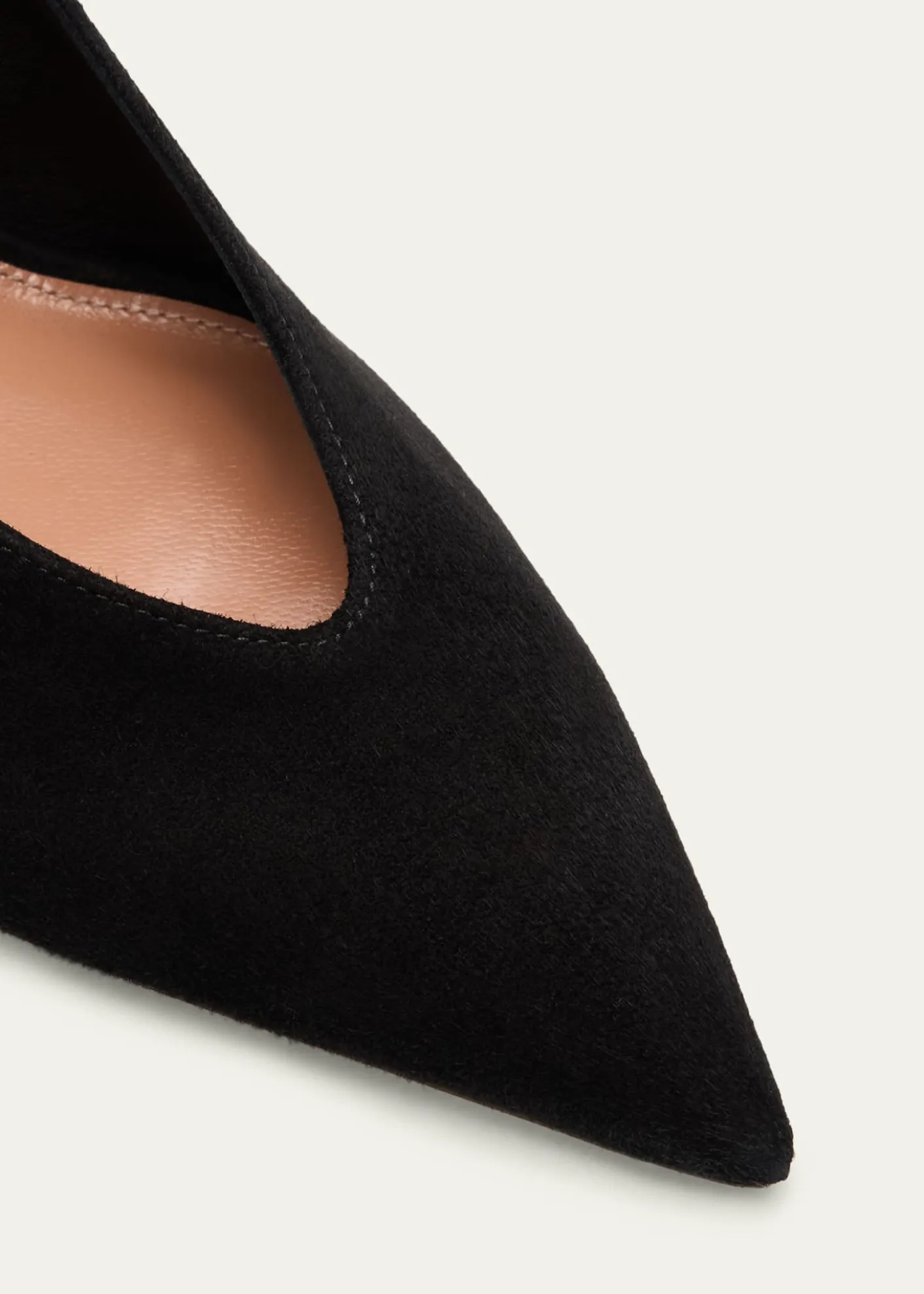 Aquazzura85mm Voltaire Suede Slingback Pumps