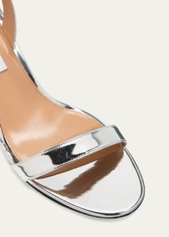 AquazzuraSo Nude Metallic Halter Sandals