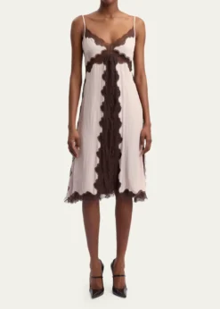 16ARLINGTONLaura Silk Midi Slip Dress