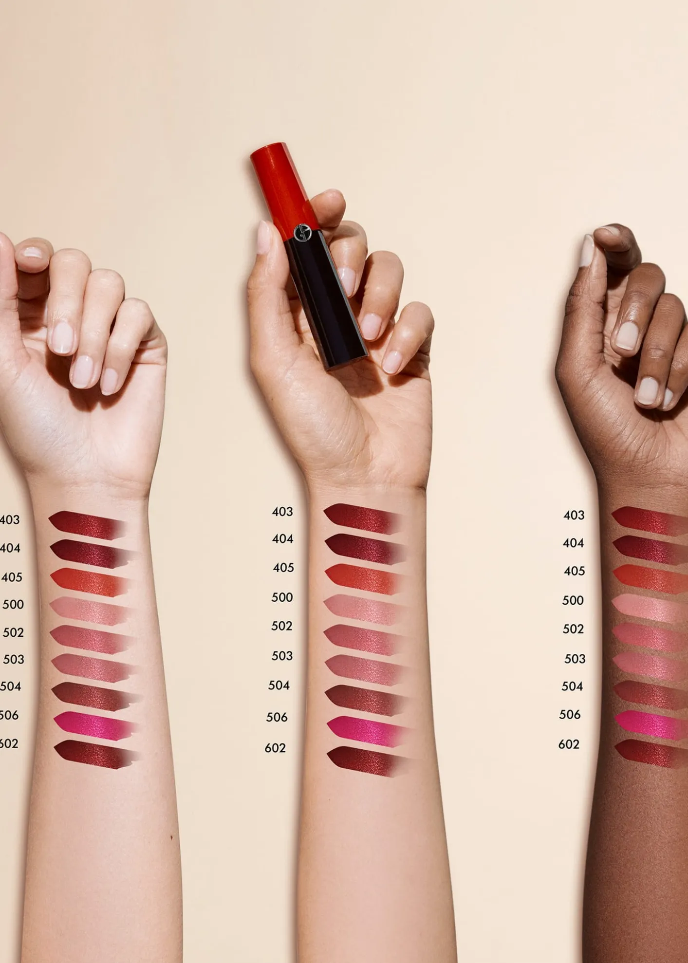 ARMANI beautyLip Power Satin Long Lasting Lipstick