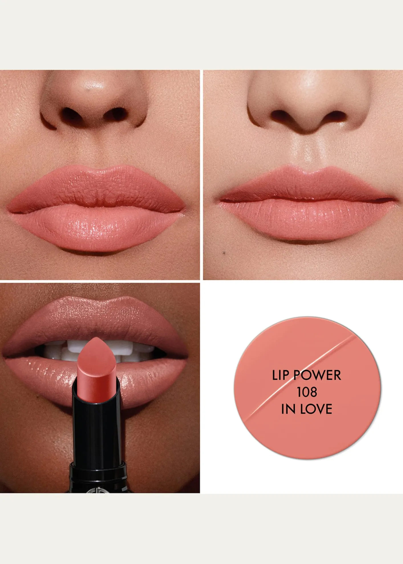 ARMANI beautyLip Power Satin Long Lasting Lipstick