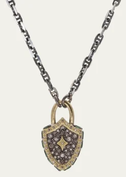 ArmentaOld World Diamond Shield Pendant Necklace