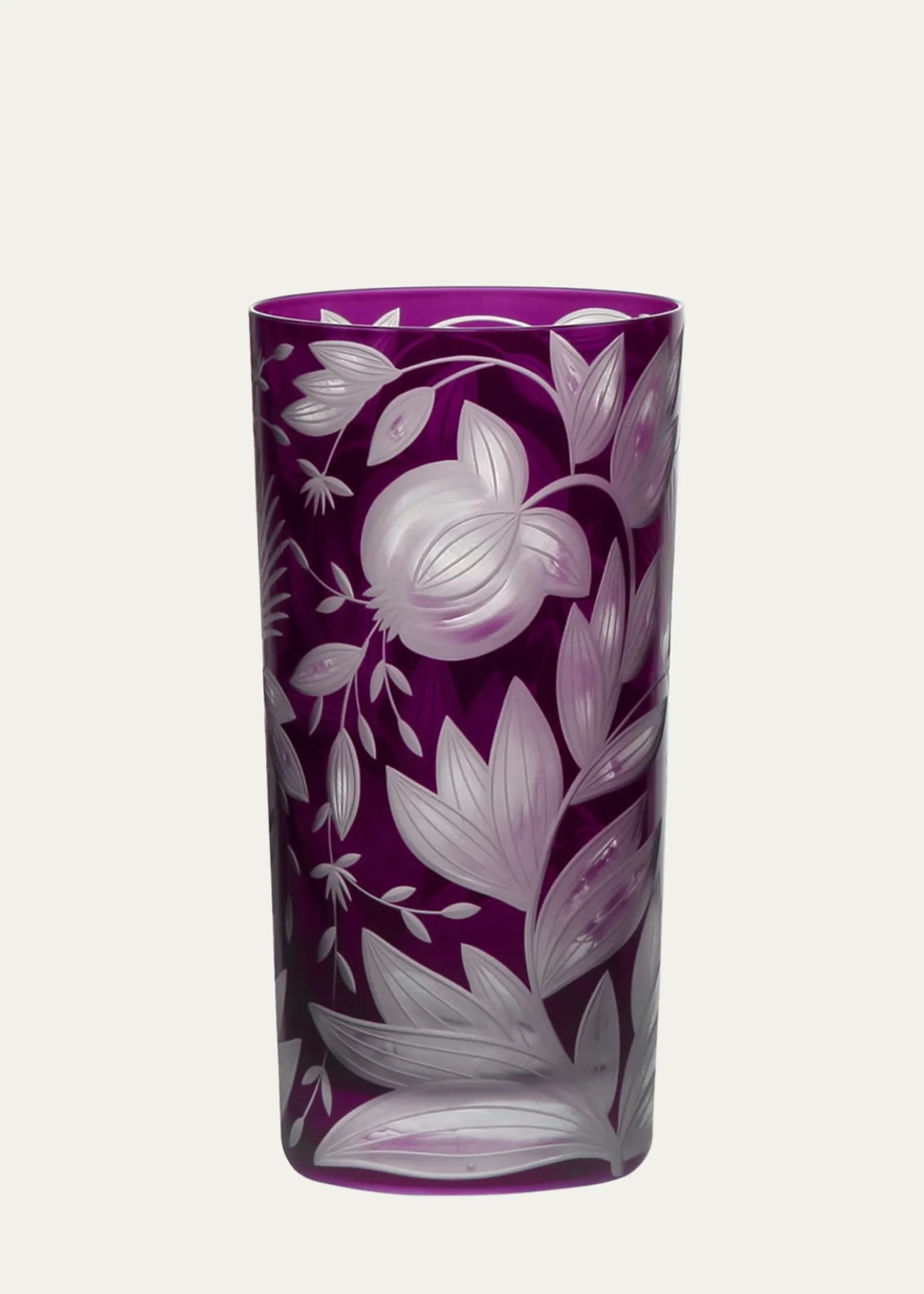 ArtelVerdure Purple Crystal Highball Glass, 17.5 oz.