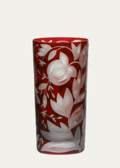 ArtelVerdure Red Crystal Highball Glass, 17.5 oz.