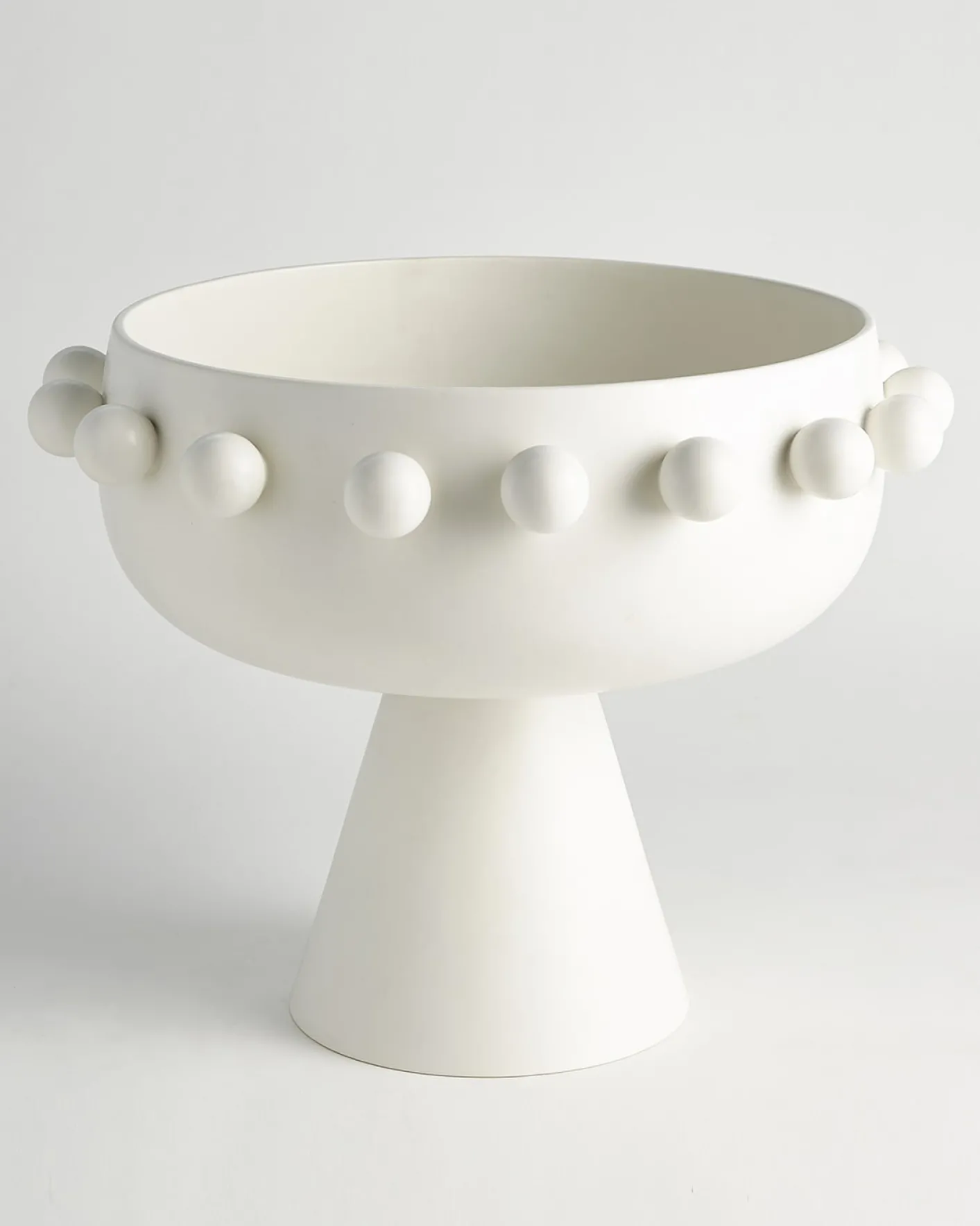 Ashley Childers for Global ViewsSpheres Collection White Footed Bowl