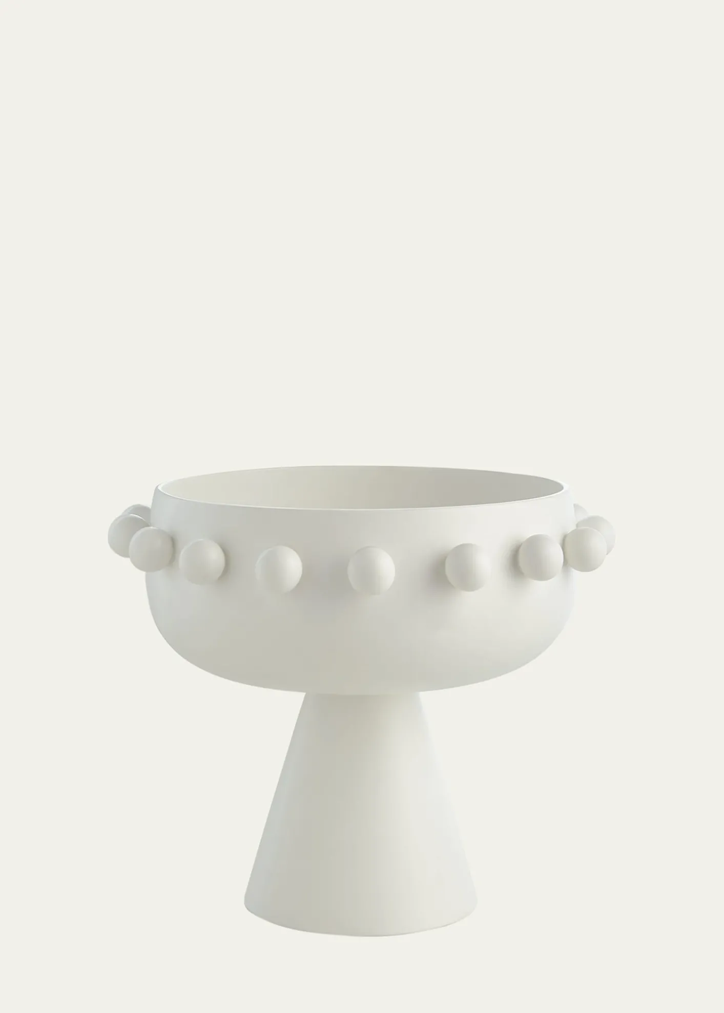 Ashley Childers for Global ViewsSpheres Collection White Footed Bowl