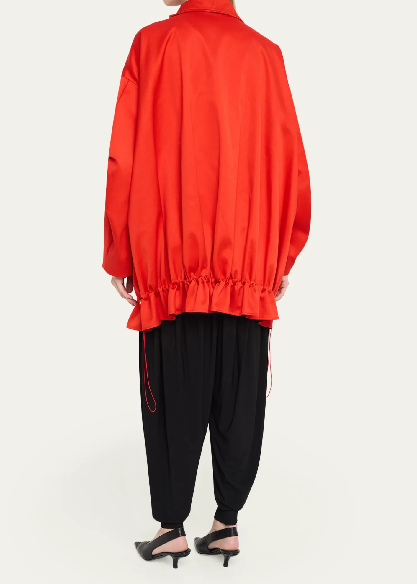 ASHLYNChandra Ruffled Cocoon Coat