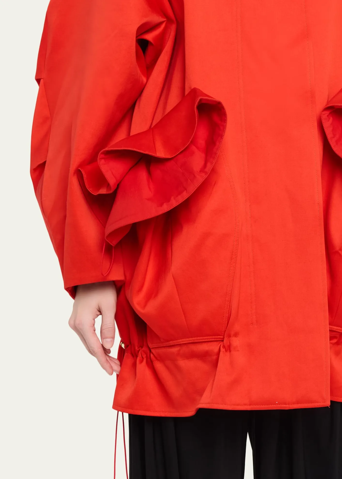 ASHLYNChandra Ruffled Cocoon Coat