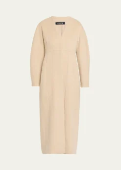 ASHLYNElia Barrel-Sleeve Cashmere Coat
